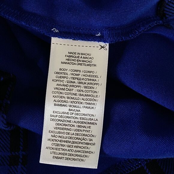 New Polo Ralph Lauren Checked Cotton Quarter Zip Sweatshirt Big Boys Size 18-20 - Picture 4 of 6